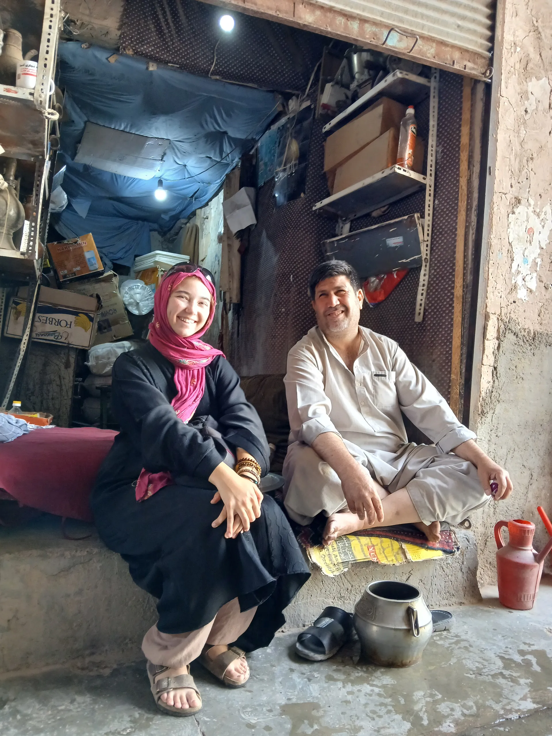 A friendly chat with a local shopkeeper in Herat’s Old City — the simple moments that make travel meaningful.